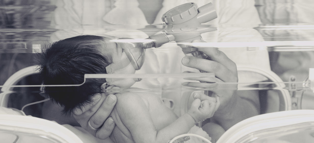 Child on ventilator, photo by Michael Eleftheriades